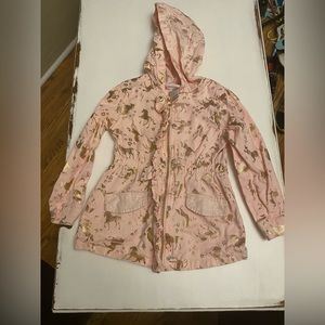 pink unicorn jacket new without tags size 5